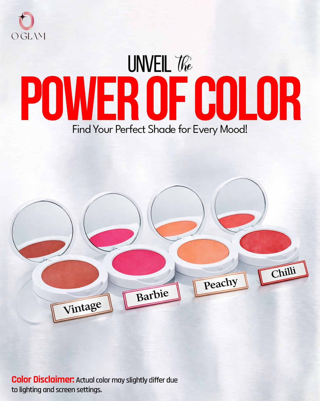 Creamy Air Blush (Multi-way) by O Glam  - Chili