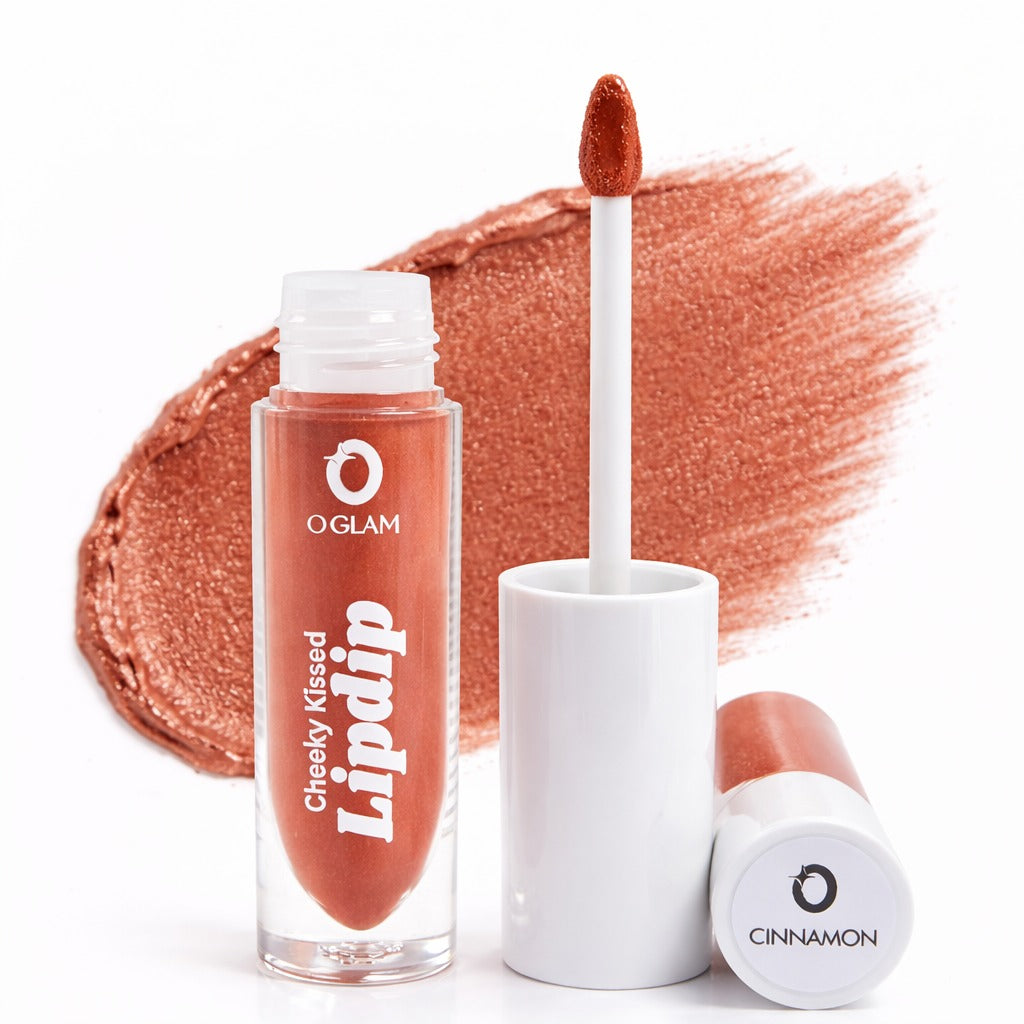 Cheeky Kissed Lipdip (Multi-way) by O Glam - TANGERINE