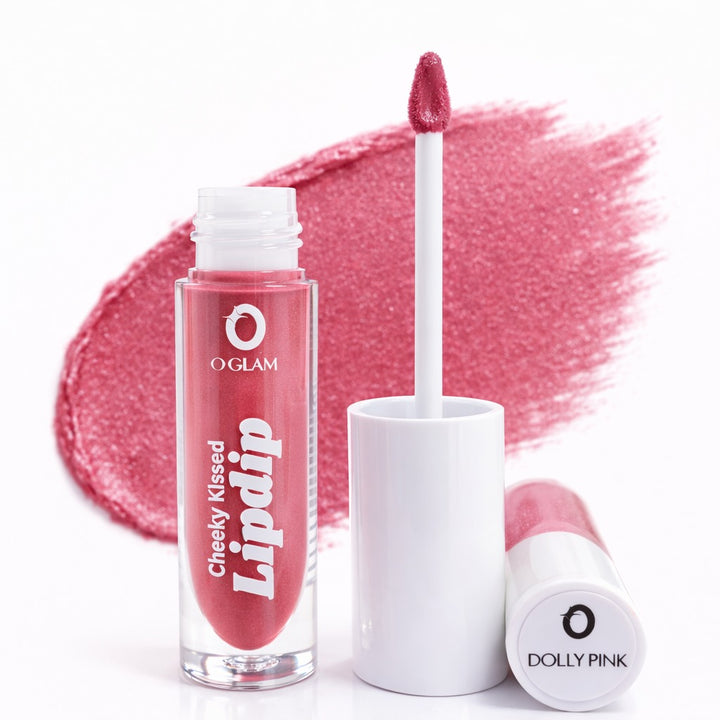 Cheeky Kissed Lipdip (Multi-way) by O Glam - DOLLY PINK