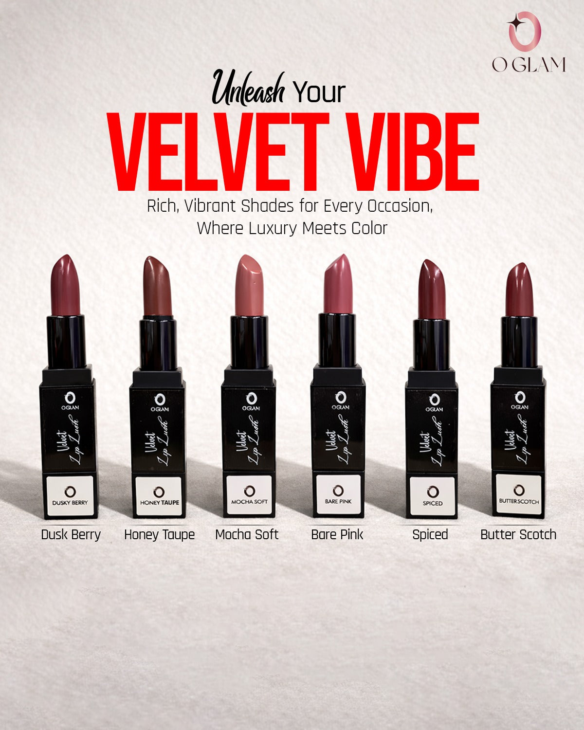 Velvet Lip Lush (Lipstick) by O Glam - MOTCHA SOFT