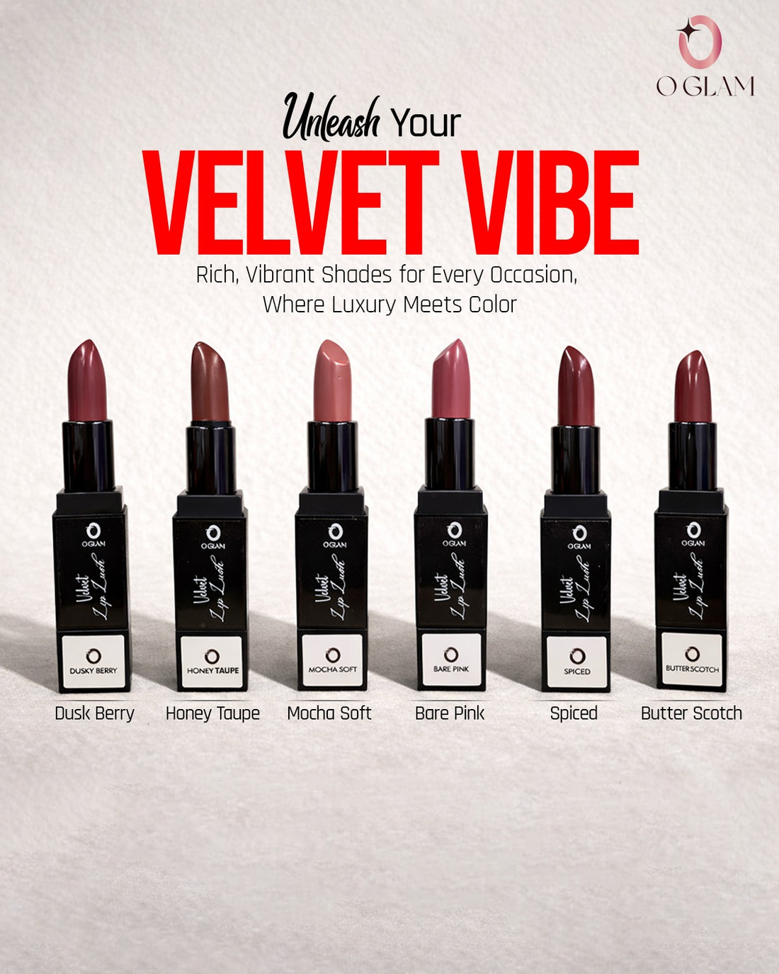 Velvet Lip Lush (Lipstick) by O Glam - MOTCHA SOFT