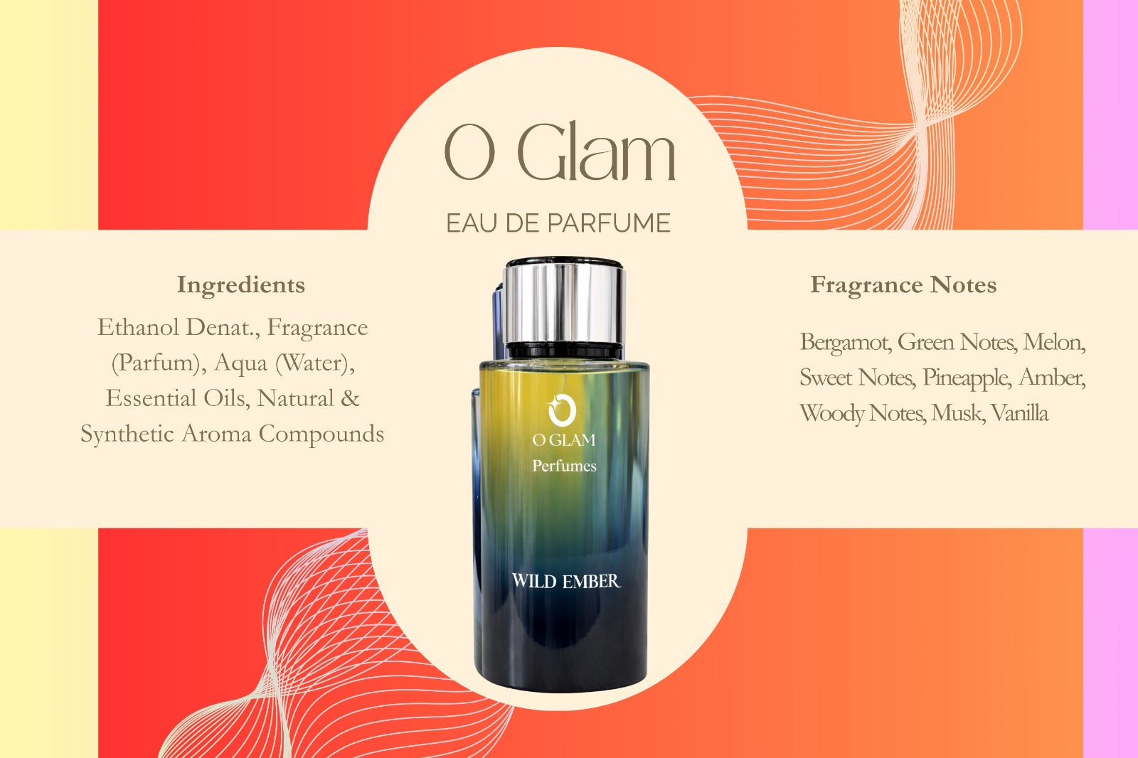 Perfume For Men by O Glam - WILD EMBER