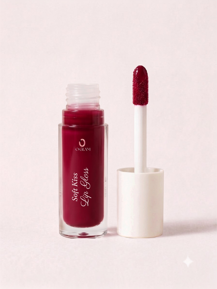 Soft Kiss Lip Gloss by O Glam - CARMINE
