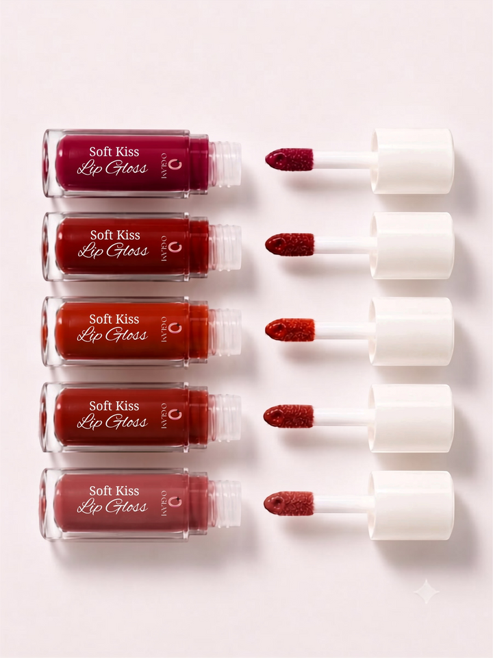 Soft Kiss Lip Gloss by O Glam - CARMINE