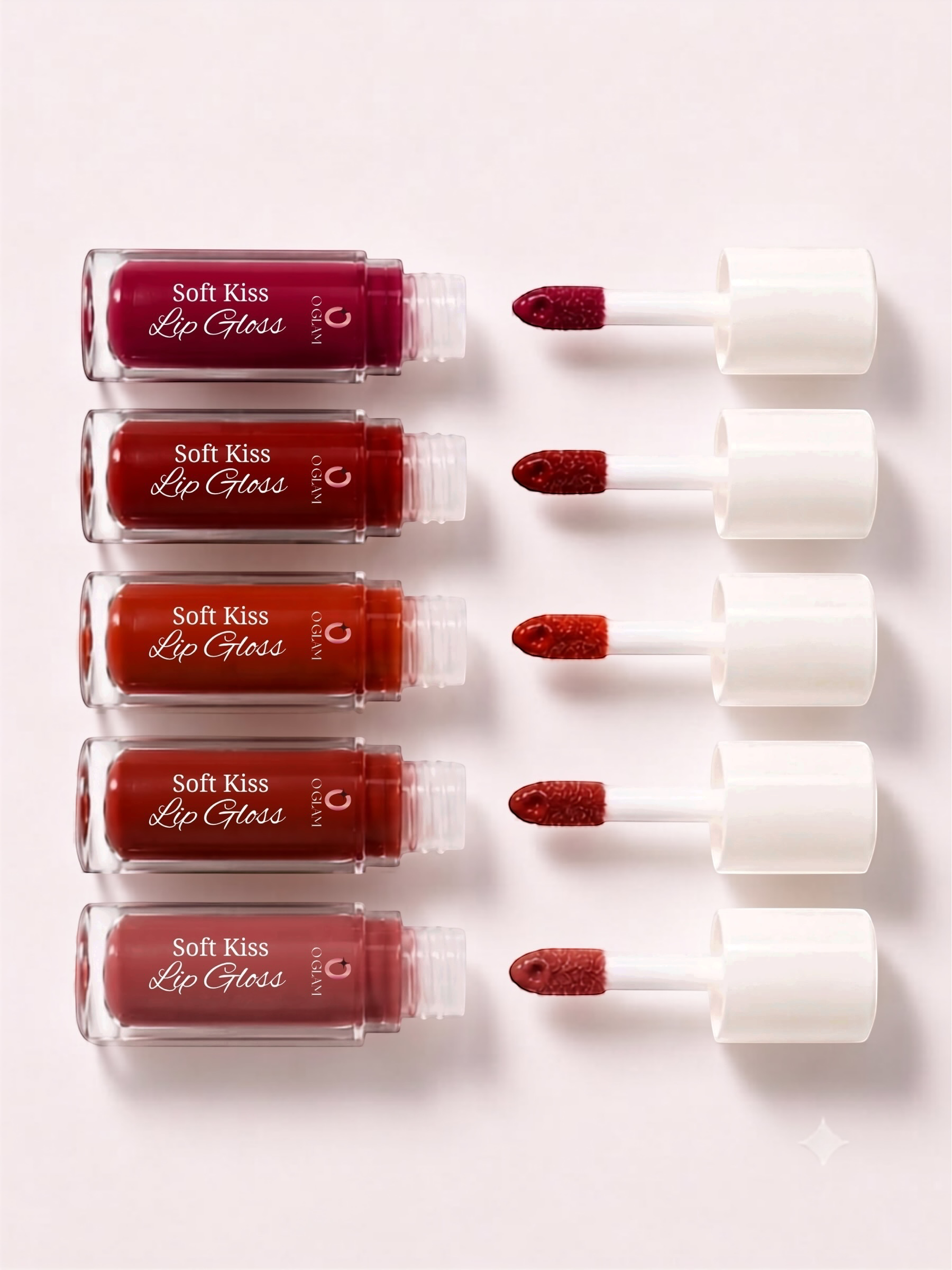 Soft Kiss Lip Gloss by O Glam - AUBURN